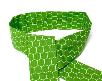 Green geometric cooling neck wrap bandana, cooling bandana for humans & dogs