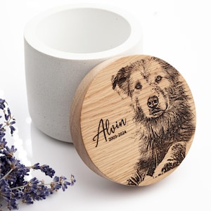 Aangepaste huisdierurnen met gegraveerd houten deksel | Gepersonaliseerde as-urn voor honden | Gedenkdoos voor kleine huisdieren | Sympathie bij verlies huisdier