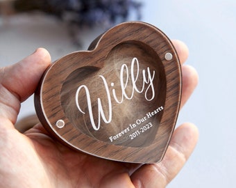 Personalized Pet Fur Keepsake Box: Dog Cat Memorial Gift