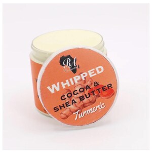 WHIPPED COCOA & Shea TURMERIC butter 6oz