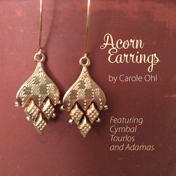 Acorn Earrings Tutorial by Carole Ohl