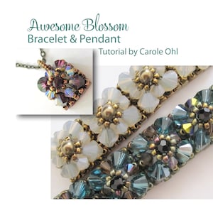 Awesome Blossom Bracelet and Pendant Tutorial by Carole Ohl - Etsy