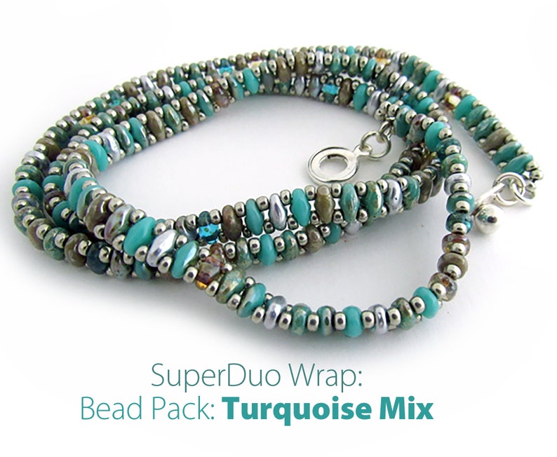 Super Duo Easy Bead Weaving 3-Wrap Bracelet Bead Packs for DIY bead weaving by Carole Ohl, Tutorial sold separately image 4