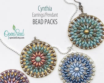 Cynthia Earrings or Pendant Bead Pack, by Carole Ohl