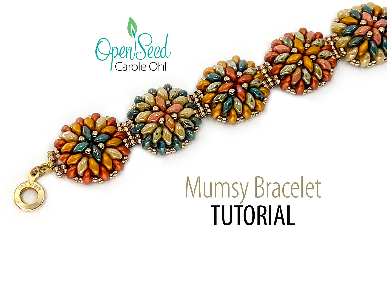 Mumsy Bracelet DIY Bead Weaving Tutorial by Carole Ohl Etsy