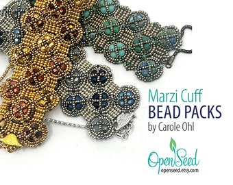 Marzi Cuff Bead Pack for DIY bead weaving by Carole Ohl, tutorial sold separately