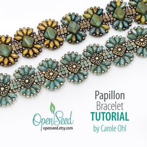 Papillon Bracelet Beadweaving Tutorial for Jewelry Making by Carole Ohl