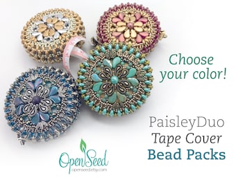 PaisleyDuo DIY Beaded Tape Measure Cover Bead Packs by Carole Ohl, Tutorial sold separately