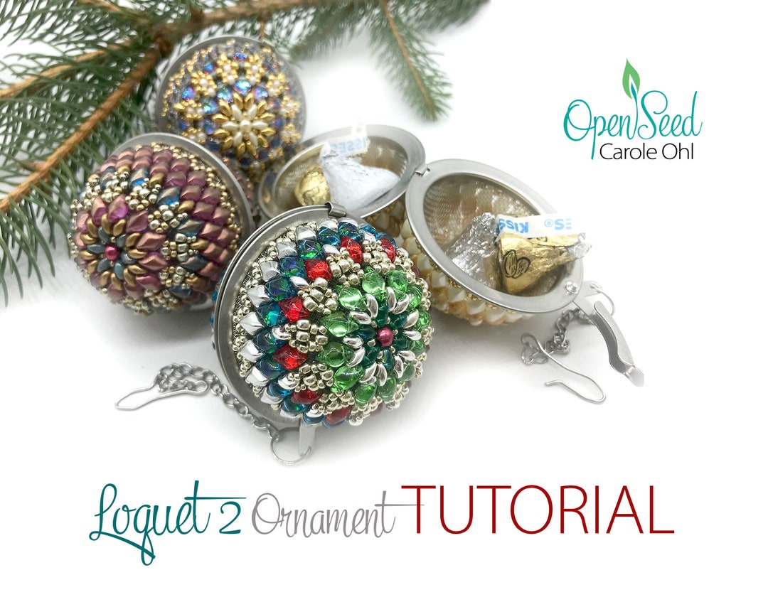 GemDuo Mini Snowflake Beaded Ornament, Pendant or Earrings Tutorial by  Carole Ohl