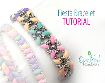 Fiesta Bracelet DIY Tutorial  by Carole Ohl