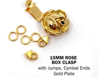 Clasp Set, with Jump Rings, Cymbal Ends