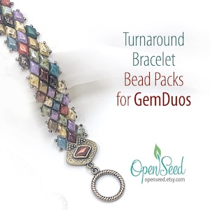 Paquetes de cuentas para pulseras con giro para Gemduos, de Carole Ohl. El tutorial se vende por separado.