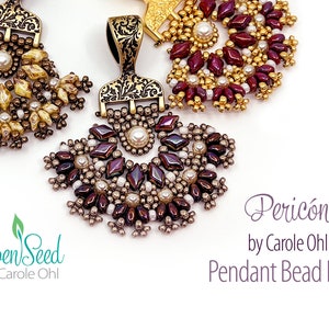 Pericon Pendant DIY Bead Packs by Carole Ohl, Tutorial sold separately