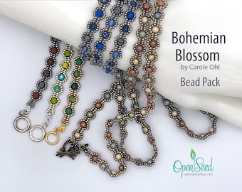 Bohemian Blossom 3-Wrap Bracelet Pack by Carole Ohl, tutorial sold separately