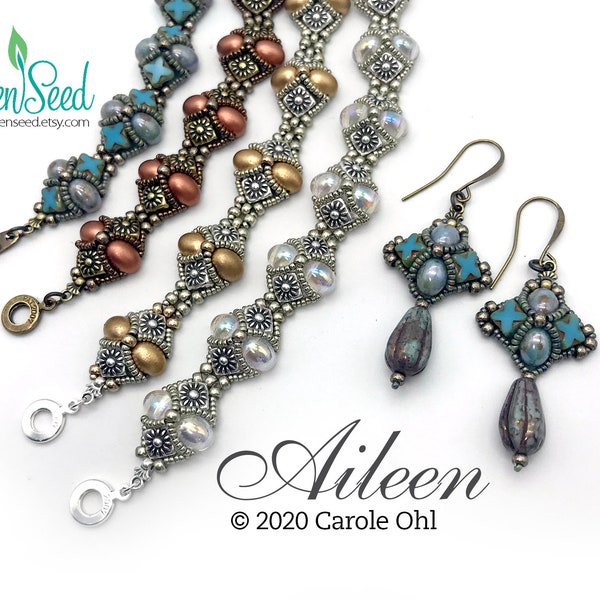 Aileen Bracelet and Earring Tutorial by Carole Ohl