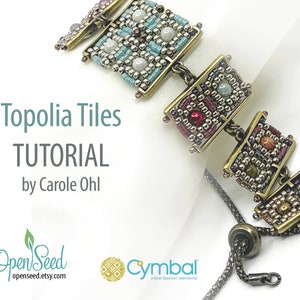 Topolia TIles DIY Beaded Bracelet Tutorial by Carole Ohl