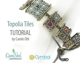 Topolia TIles DIY Beaded Bracelet Tutorial by Carole Ohl