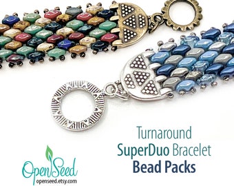 Turnaround SuperDuo Bracelet Bead Packs by Carole Ohl, Tutorial sold separately