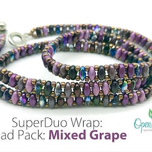 Super Duo Easy Bead Weaving 3-Wrap Bracelet Bead Packs for DIY bead weaving by Carole Ohl, Tutorial sold separately image 5