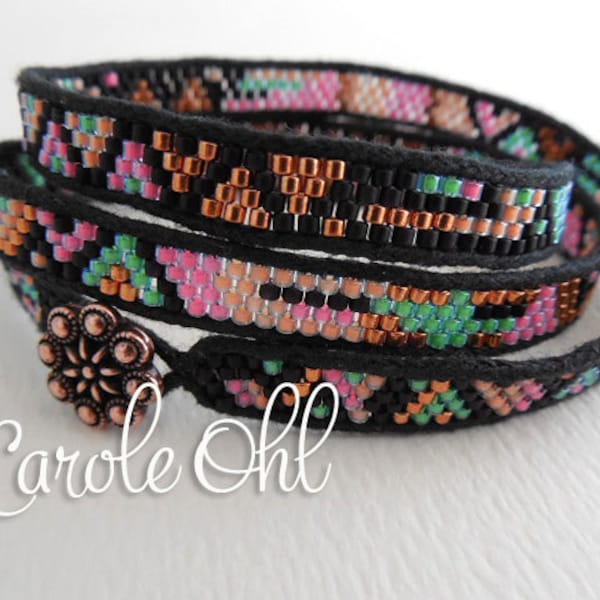 Tutoriel Bracelet Wrap Skinny par Carole Ohl