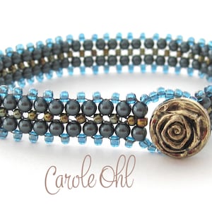 Double Row RAW Bracelet Tutorial by Carole Ohl