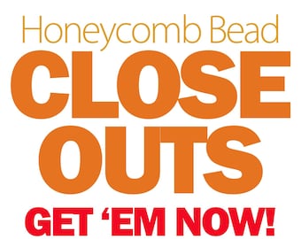 Bead Closeout; 2-Hole Honeycomb