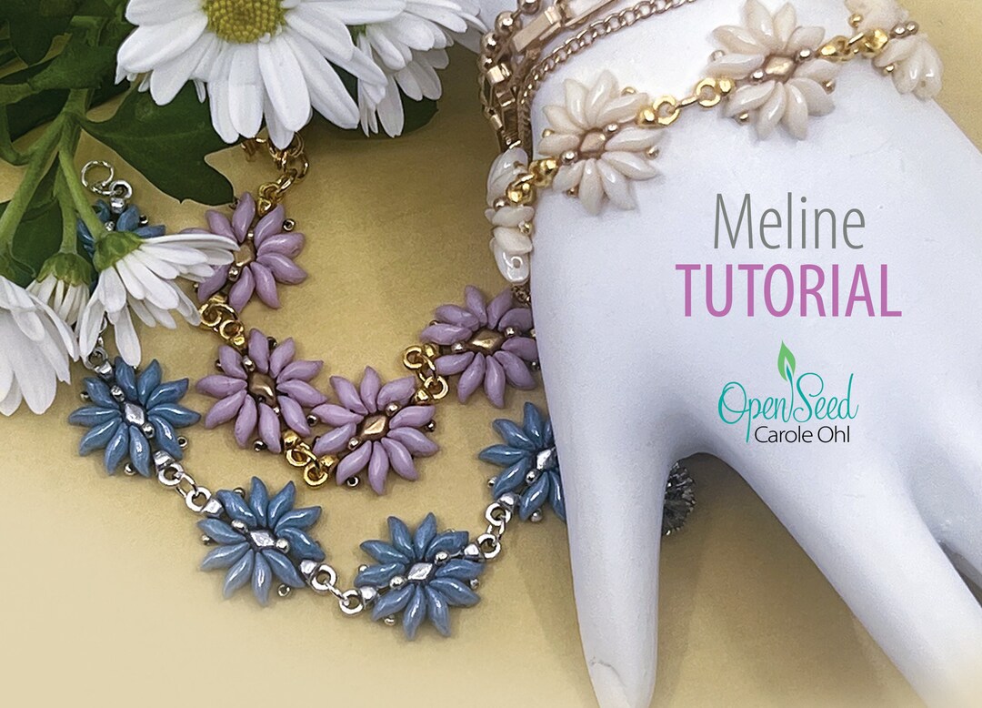 Meline Bracelet Bead Weaving Tutorial by Carole Ohl, Featuring Wave
