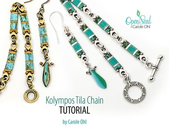 Kolympos Chain Bracelet and Earrings Tutorial by Carole Ohl