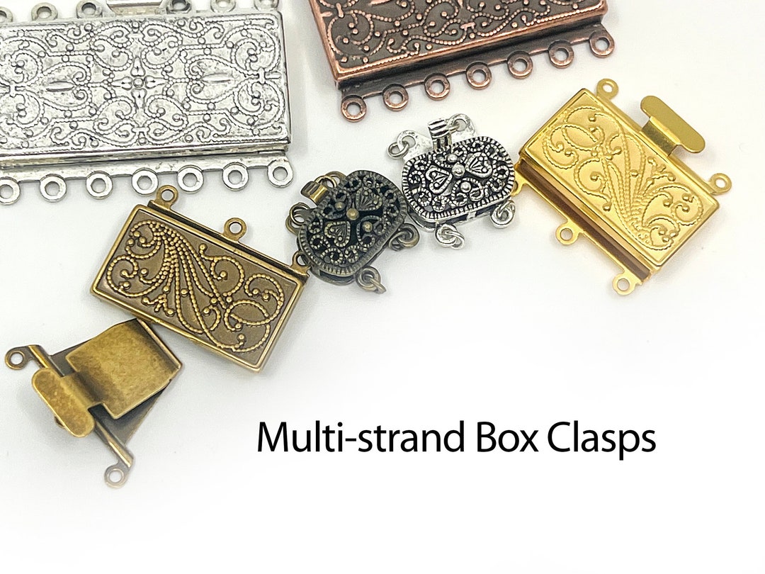 Multi-strand Metal Box Clasps for Jewelry Making - Etsy