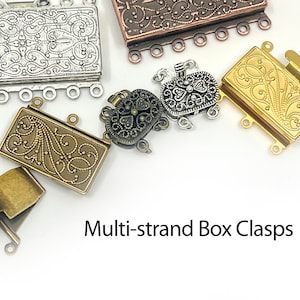 Multi-strand Metal Box Clasps