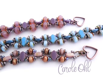 Rondelle Roundabout Bracelet Tutorial by Carole Ohl