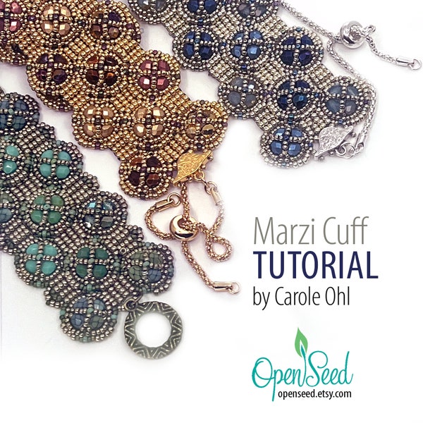 Marzi Cuff Bead Weaving Tutorial by Carole Ohl