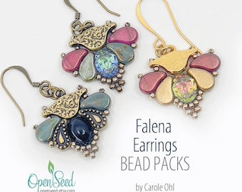 Falena Earrings Bead Pack by Carole Ohl