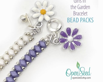Girls In The Garden Bracelet Bead Packs by Carole Ohl