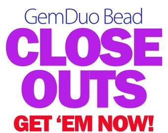 Bead Closeout: GemDuo Beads