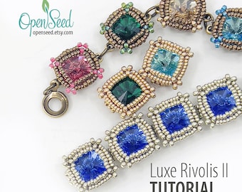 Luxe Rivolis II Bracelet Tutorial by Carole Ohl
