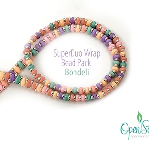 Super Duo Easy Bead Weaving 3-Wrap Bracelet Bead Packs for DIY bead weaving by Carole Ohl, Tutorial sold separately Bondeli Mix