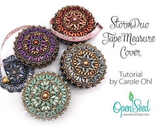 Beaded StormDuo Tape Measure Cover DIY Tutorial by Carole Ohl
