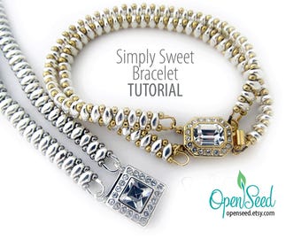 Tutorial de pulsera Simply Sweet de Carole Ohl