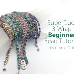 SuperDuo Chain Wrap Bracelet Tutorial by Carole Ohl