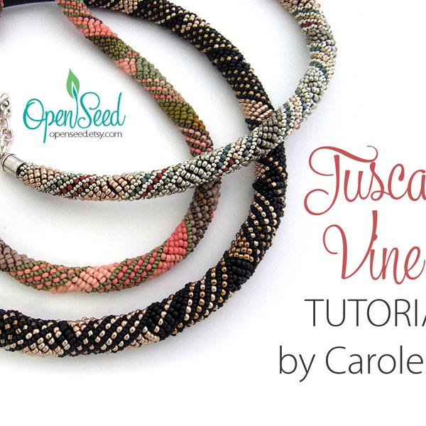 Tuscan Vine Beaded Necklace or Bracelet Tutorial by Carole Ohl