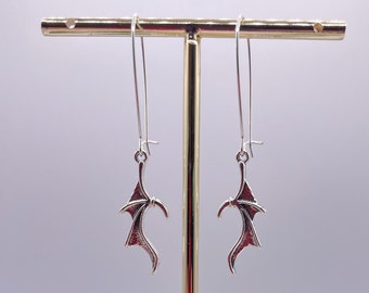 Bat Wing Earrings, Gothic Vampire Jewelry, Halloween Accessories