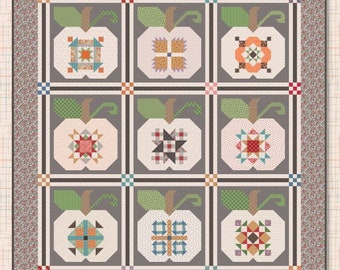 Lori Holt Autumn Quilt Seeds Ensemble de 9 motifs différents pour réaliser la courtepointe Autumn Seeds