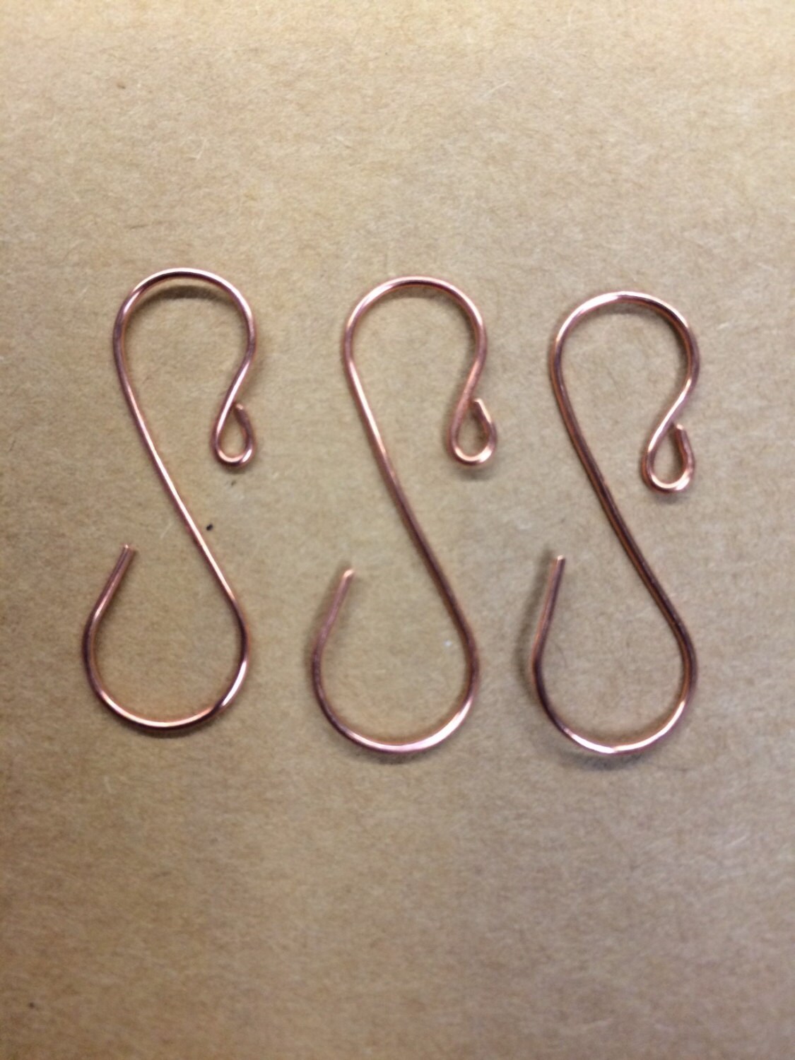 Handmade small COPPER ornament hooks 1.25 ornament hooks 18 Etsy