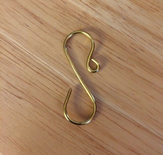 Handmade 1.25 GOLD ornament hooks 16g wire heavy duty Etsy