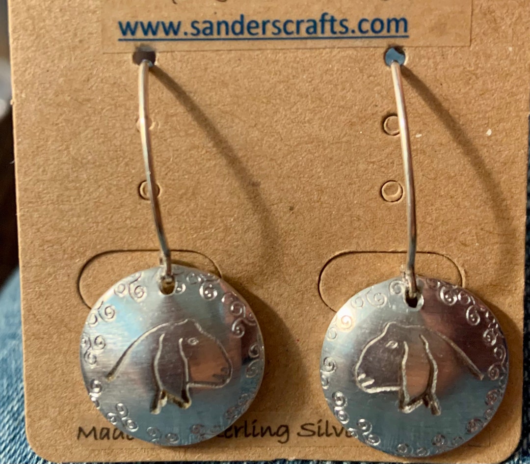 Nubian Goat Head Earrings Dairy Goat Earrings Etsy