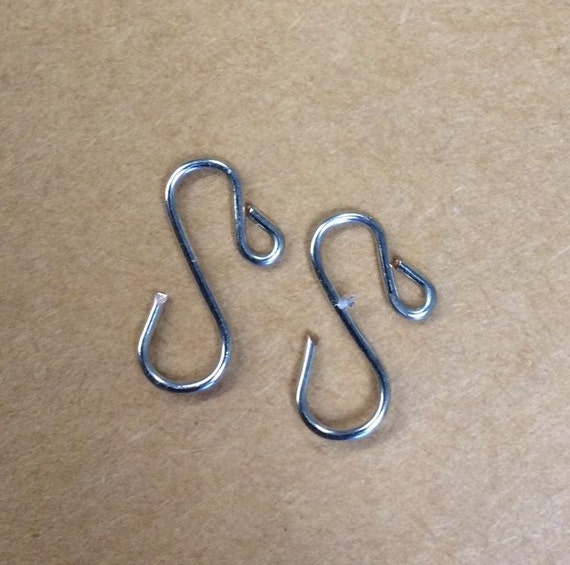 Handmade mini ornament hooks 20 gauge wire hooks 0.75 inches Etsy