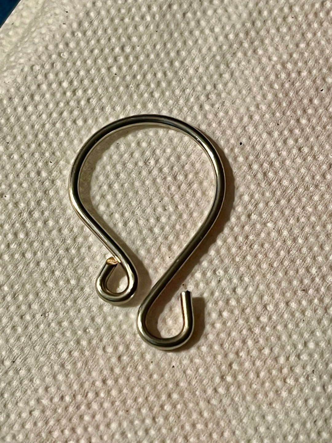 Handmade 1.25 Inch SILVER Ornament Hooks 14g Wire heavy Duty Ornament Hangers Ornament Hooks