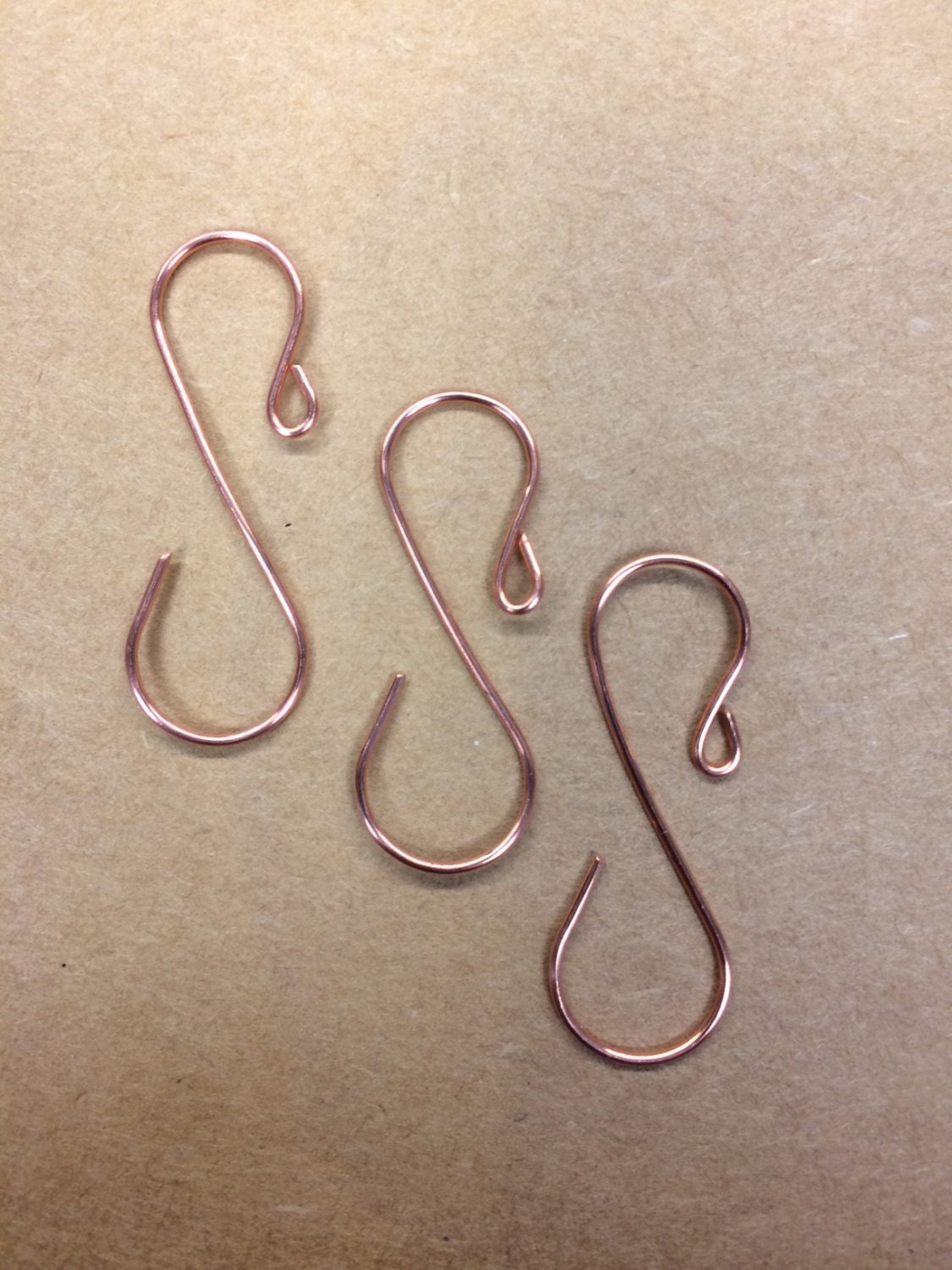 Handmade small COPPER ornament hooks 1.25 ornament hooks 18 Etsy
