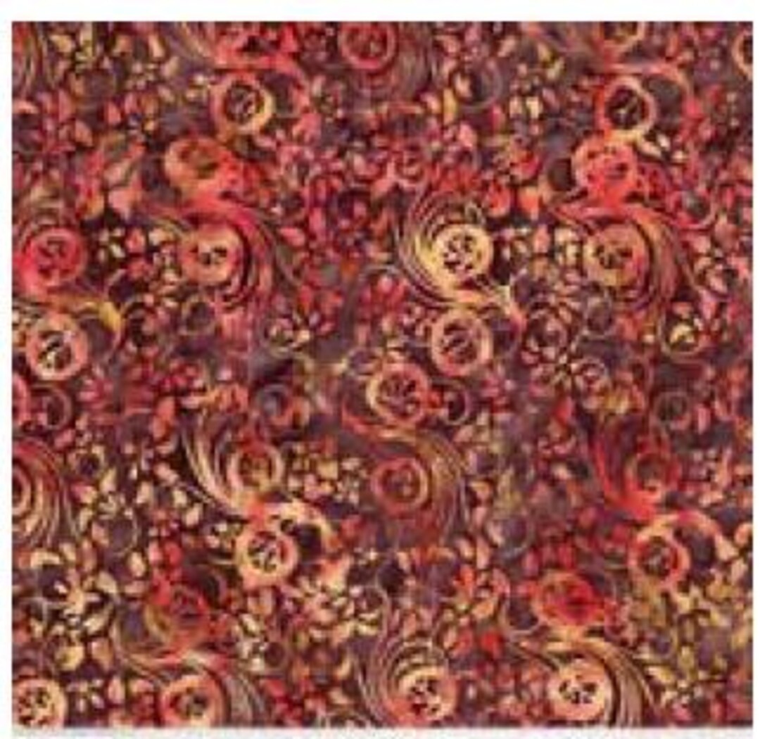 Riley Blake Expressions Batiks Landscape Floreale Mocha Chestnut Quilt ...